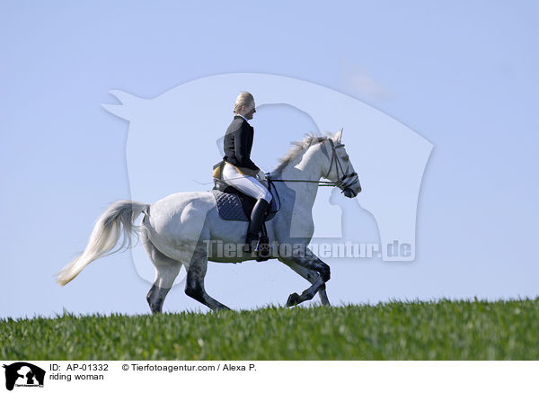 Reiterin / riding woman / AP-01332