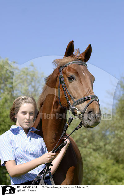 Mdchen mit Pferd / girl with horse / AP-01484