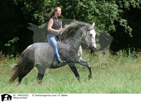 riding woman / PM-02522