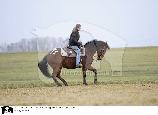 Freizeitreiten / riding woman / AP-02105