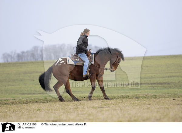 Freizeitreiten / riding woman / AP-02106