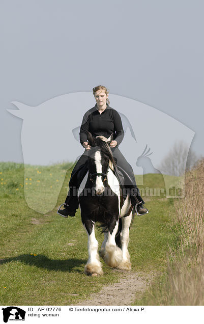 Freizeitreiten / riding woman / AP-02776