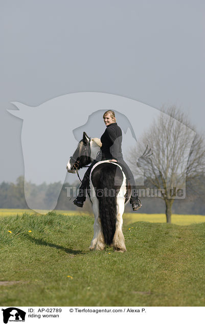 Freizeitreiten / riding woman / AP-02789