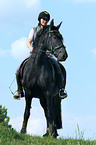woman with Friesian