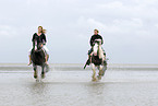 riding through mudflat