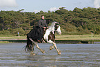 riding through mudflat