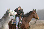 riding with near horse