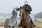riding with near horse