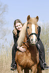 woman with Haflinger