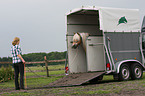 woman with Haflinger horse