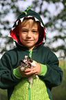 boy and guinea pig