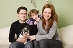 family with bunny