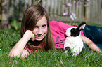 girl with bunny