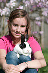 girl with bunny