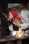 woman with Rabbit