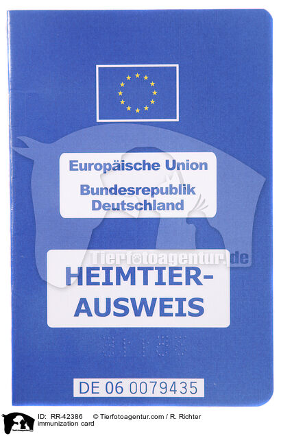 Heimtierausweis / immunization card / RR-42386