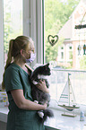 veterinary with cat