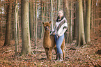 woman with Alpaca