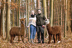 couple with Alpacas